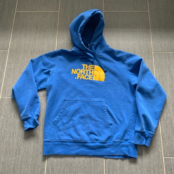north face sweatshirt blue